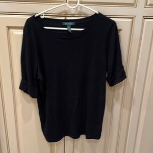 Ralph Lauren black short sleeve shirt, size 1X